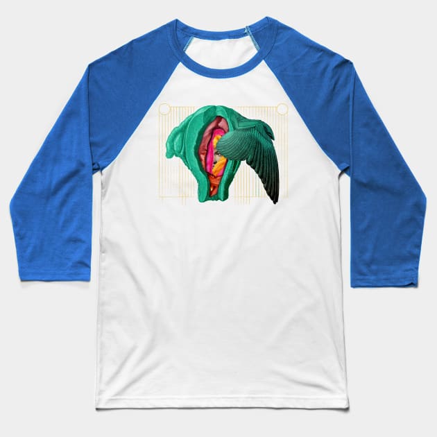 Animalcule Baseball T-Shirt by AlexEckmanLawn